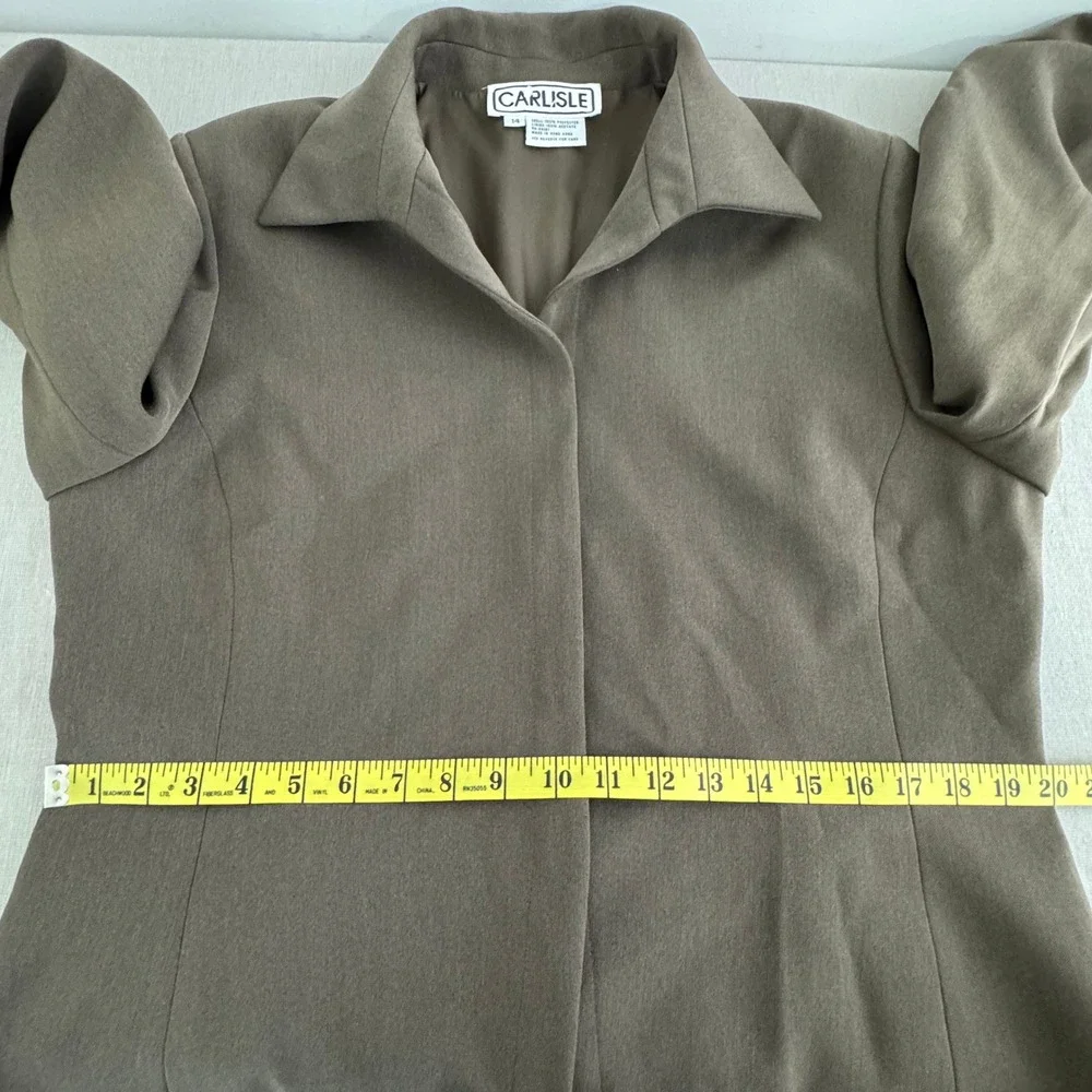 Vintage Carlisle Brown‎ Blazer tie back Size 14